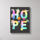 Hope Artistic Positive Motivierend Inspiration Leinwanddruck (Vorderseite)