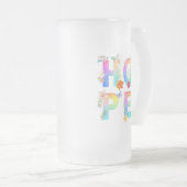 Hope Artistic Positive Motivierend Inspiration Mattglas Bierglas (VorderseiteRechts)