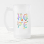 Hope Artistic Positive Motivierend Inspiration Mattglas Bierglas (Links)