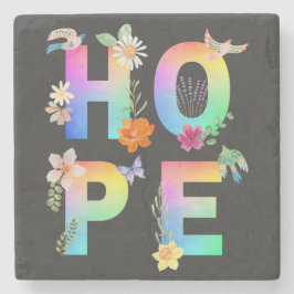 Hope Artistic Positive Motivierend Inspiration Steinuntersetzer