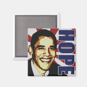 Hope Barack Obama Magnet (Vorderseite/Rückseite)