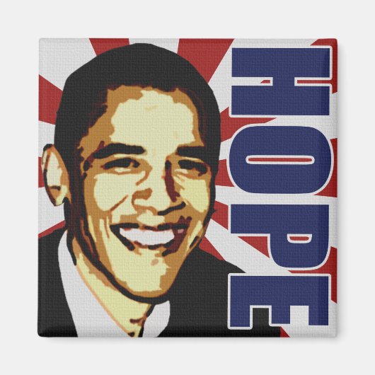 Hope Barack Obama Magnet (Vorne)