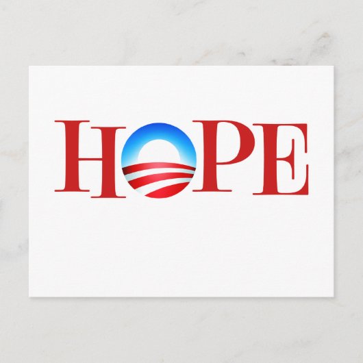 HOPE Barrack Obama Postkarte (Vorderseite)