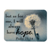 Hope bible verse Psalm 71:14 Magnet (Horizontal)