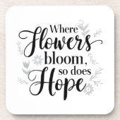 Hope Blooms Untersetzer (Vorderseite)