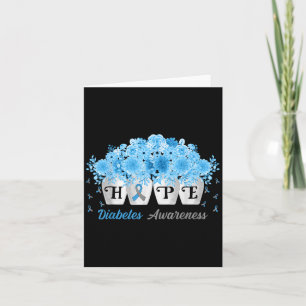Hope Blume Flaschen Typ 1 Diabetes Bewusstsein Tag Karte