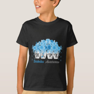 Hope Blume Flaschen Typ 1 Diabetes Bewusstsein Tag T-Shirt