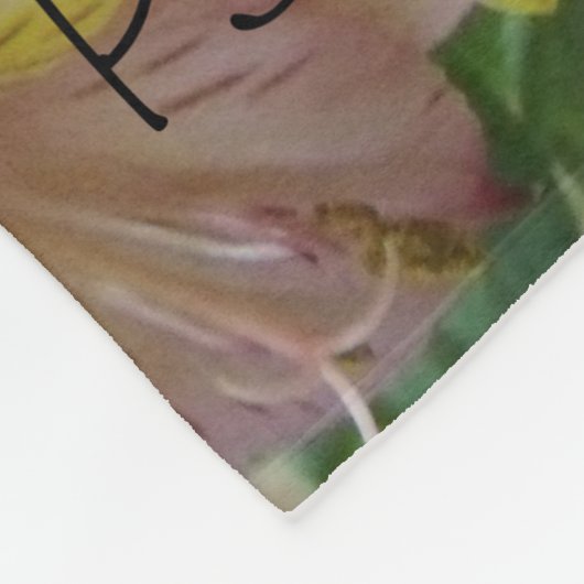 Hope Bouquet / Psalmen Fleecedecke (Ecke)