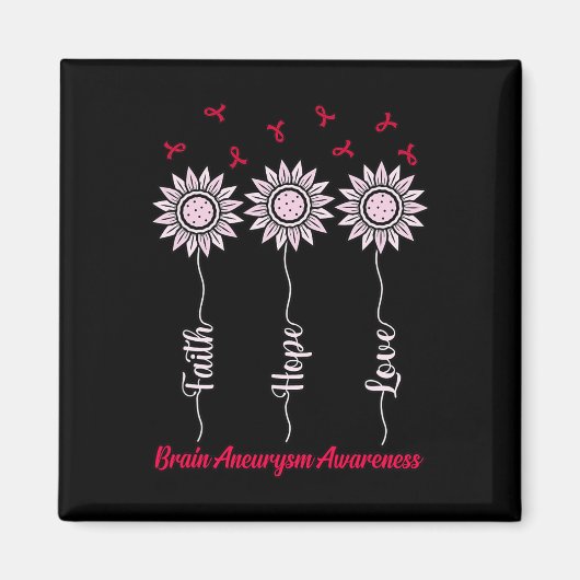 Hope Brain Aneurysm Awareness Monatsunterstützung  Magnet (Vorne)
