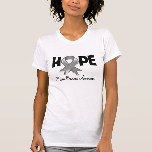 Hope Brain Cancer Awareness T-Shirt (Vorderseite)