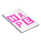 Hope Breast Cancer Awareness Notizblock (Rechte Seite)