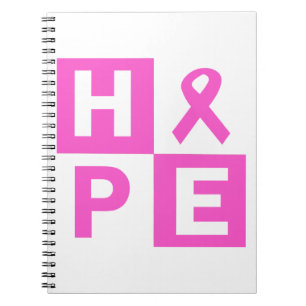 Hope Breast Cancer Awareness Notizblock