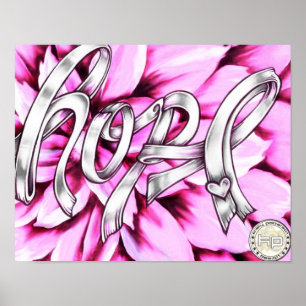 Hope Breast Cancer Awareness Print Poster