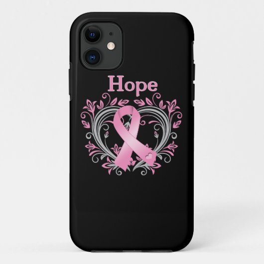 Hope Breast Cancer Awareness Ribbon Case-Mate iPhone Hülle (Rückseite)