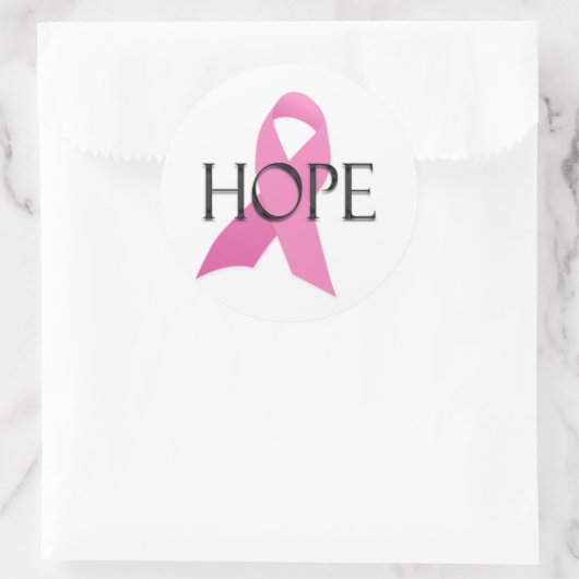 Hope Breast Cancer Sticker (Tasche)