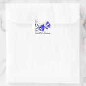 Hope Butterfly ALS Disease Runder Aufkleber (Tasche)