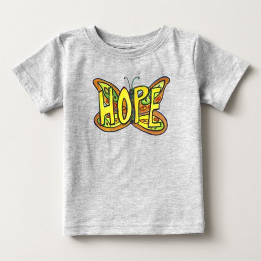 Hope Butterfly Inspiration Word Art Custom Shirt (Vorderseite)
