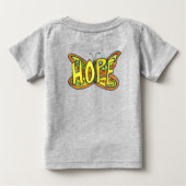 Hope Butterfly Inspiration Word Art Custom Shirt (Rückseite)