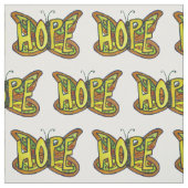 Hope Butterfly Inspiration Word Stoff Material (Muster)
