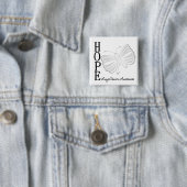 Hope Butterfly Lungenkrebs Button (Beispiel)