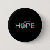HOPE Butterfly Metastatic Breast Cancer Awareness Button (Vorderseite)