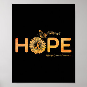 Hope Butterfly Multiple Sklerose Sensibilisierung  Poster