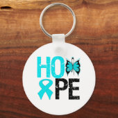 HOPE Butterfly Ribbon Sucht Erholung Schlüsselanhänger (Vorderseite)