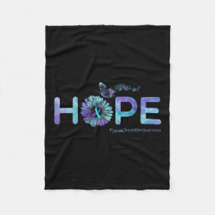 Hope Butterfly Suicide Prevention Awareness Gesche Fleecedecke