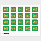Hope Butterfly Word Art Inspiration Sticker (Blatt)