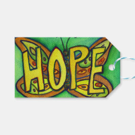 Hope Butterfly Word Custom Card Gift Tags Geschenkanhänger