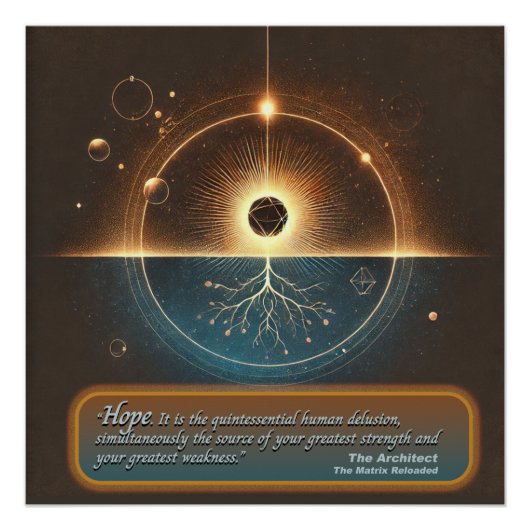 "Hope by The Architecture" Glossy Poster (Vorderseite)