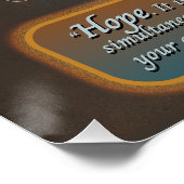 "Hope by The Architecture" Glossy Poster (Ecke)