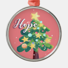 Hope Capton Weihnachtsbaum Pink Ornament Aus Metall
