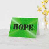 "Hope" Card Karte (Gelbe Blume)