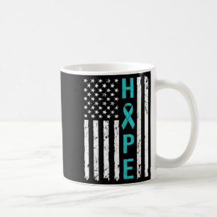 Hope Cervical Cancer Awareness Usa Flag Unterstütz Kaffeetasse