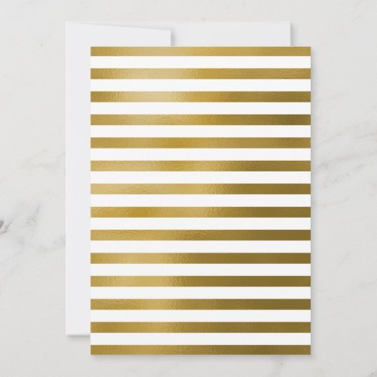 Hope & Cheer | Neue Jahre Eleganter moderner Goldr Einladung (Rückseite)