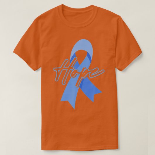 Hope Child Abuse Prevention Month Awareness Blue R T-Shirt (Design vorne)