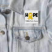 Hope Childhood Cancer Awareness Button (Beispiel)