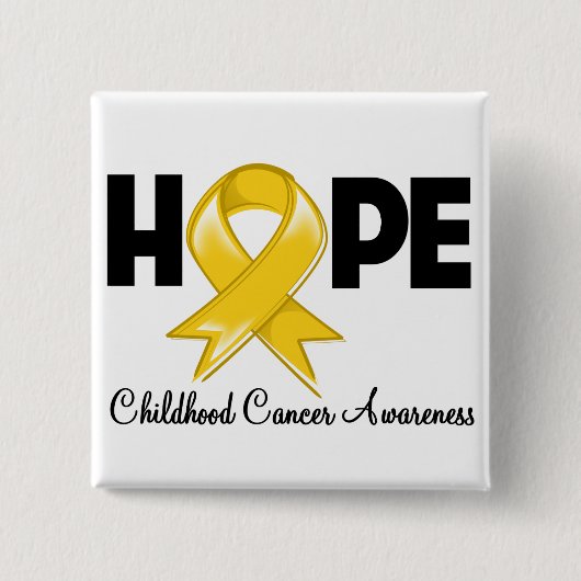 Hope Childhood Cancer Awareness Button (Vorderseite)