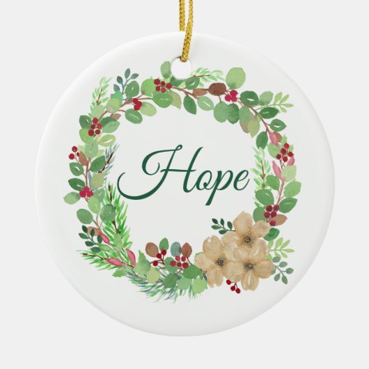 Hope Christmas Advent Ornament (Vorne)