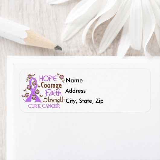 Hope Courage Glaube Stärke 3 Allgemeiner Krebs (Insitu)