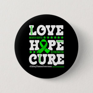 Hope Cure Warrior Niere Disease Awareness Support Button