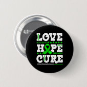 Hope Cure Warrior Niere Disease Awareness Support Button (Vorne & Hinten)