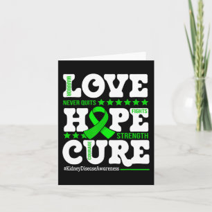 Hope Cure Warrior Niere Disease Awareness Support Karte