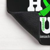 Hope Cure Warrior Niere Disease Awareness Support Mousepad (Ecke)