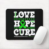 Hope Cure Warrior Niere Disease Awareness Support Mousepad (Mit Mouse)