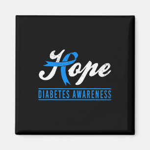 Hope Diabetes Awareness Ribbon Diabetic Typ 1 T1 Magnet
