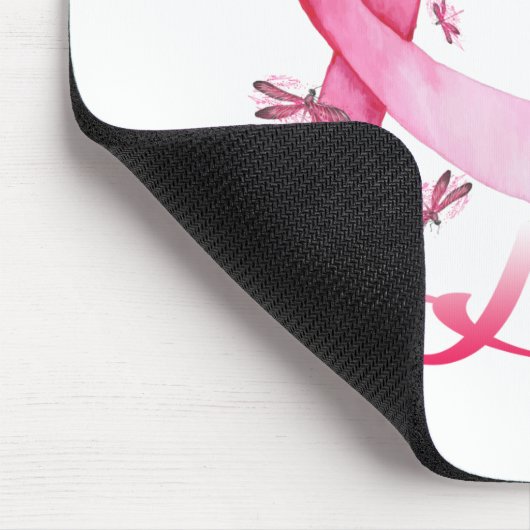 Hope Dragonfly Brustkrebs T - Shirt Mousepad (Ecke)