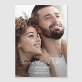 Hope Dream Foto Wedding Save the Date Magneteinladung (Vorderseite)