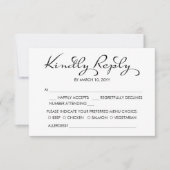 Hope Dream Wedding RSVP Card Einladung (Vorderseite)
